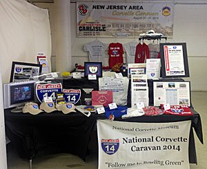 NJ Caravan booth at Corvettes at Carlisle